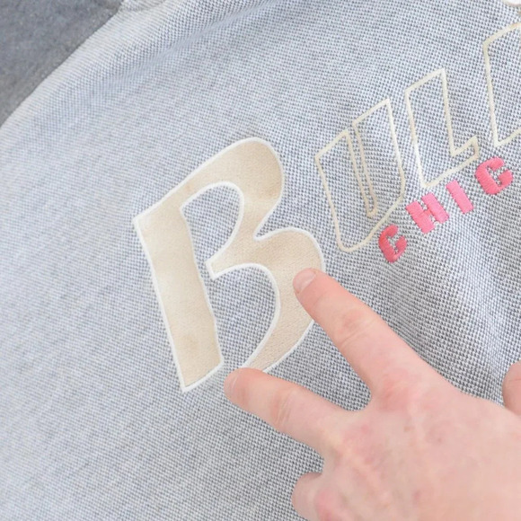 Vintage 80's Starter NBA Chicago Bulls Grey Crew Neck Sweater XXL - Picture 11 of 13